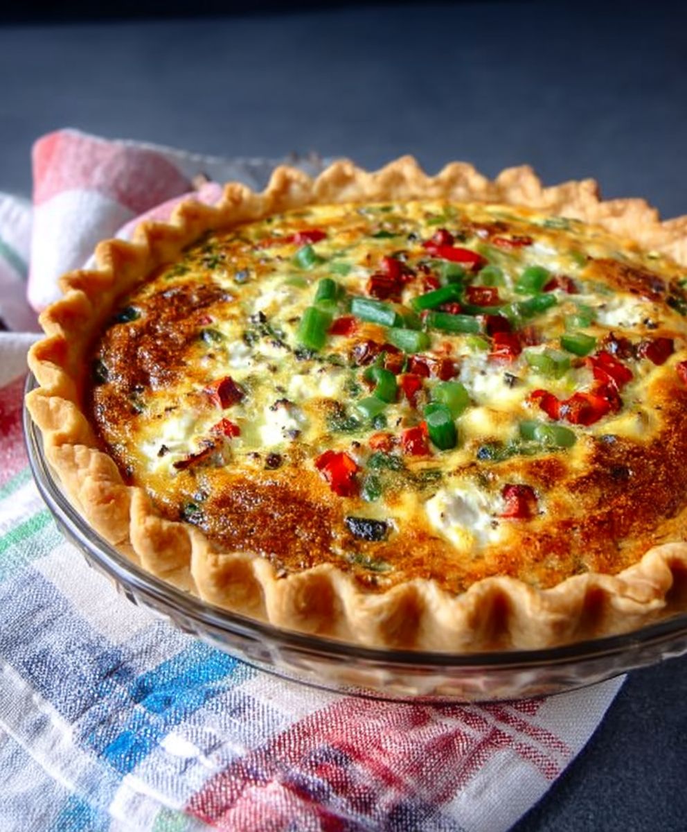 Crab quiche