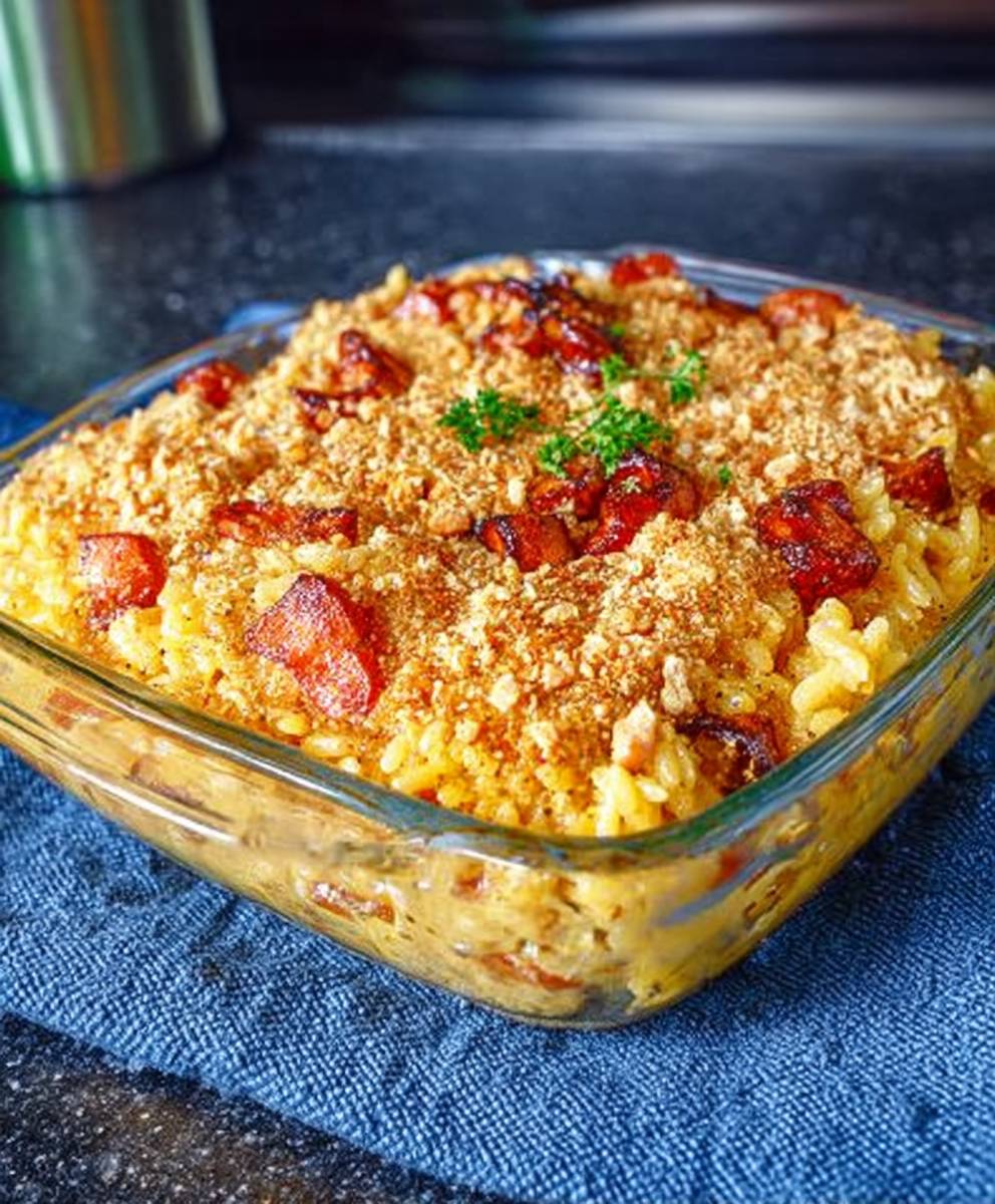 Smoky Orzo Casserole