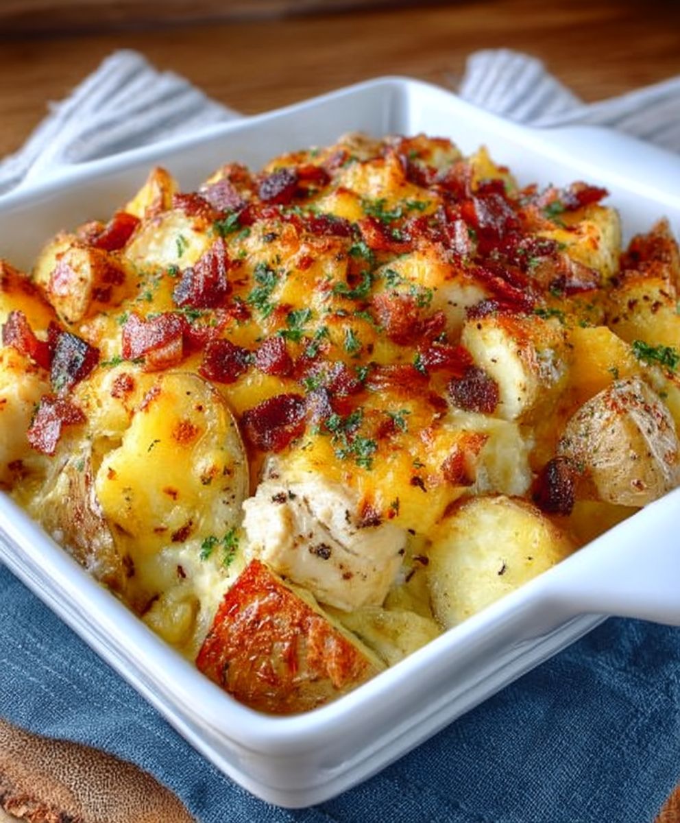 Ranch chicken potato casserole