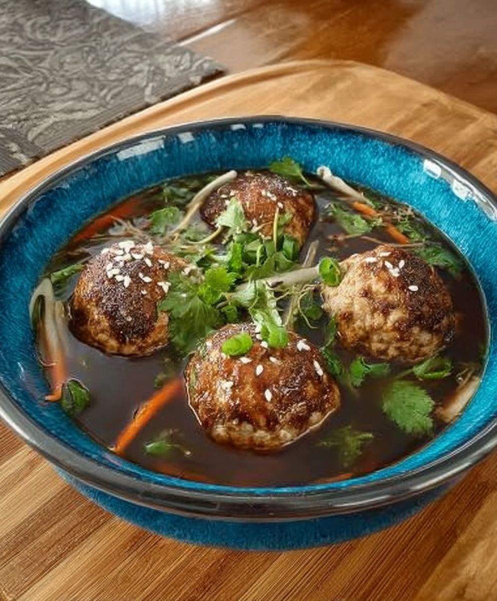 Hoisin pork meatballs