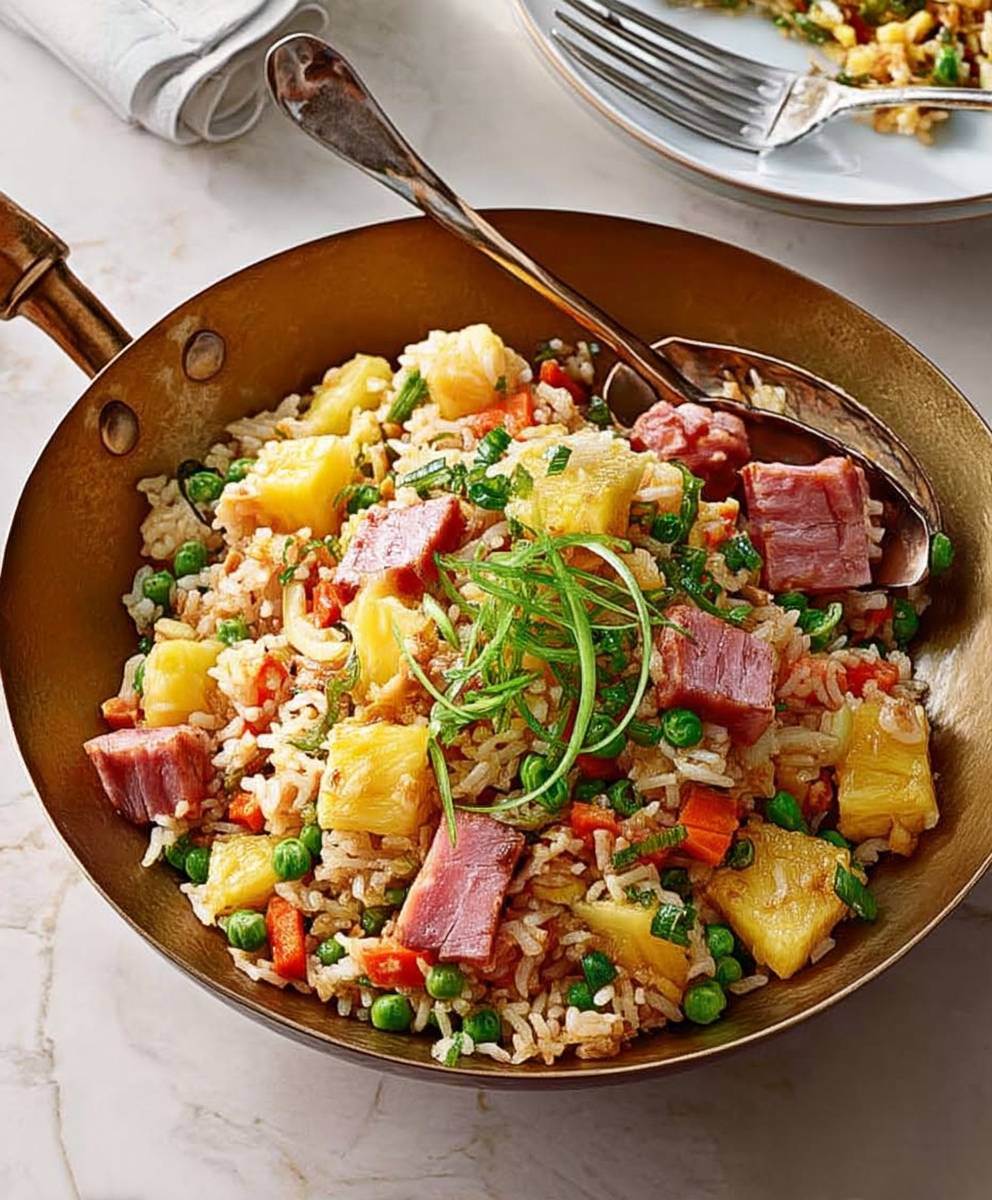 Ham pineapple fried rice