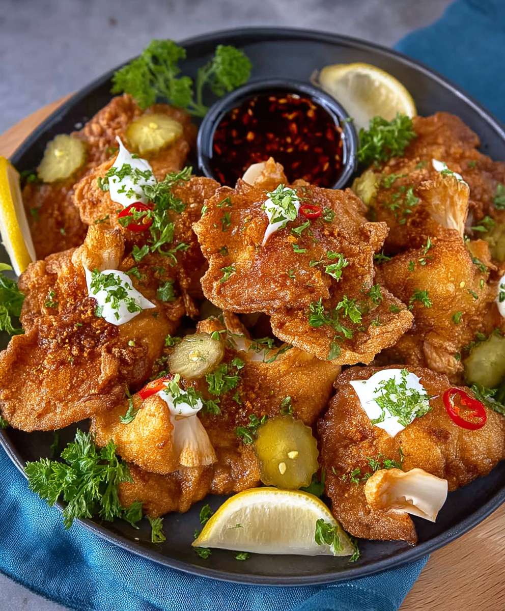 Fried Oyster Mushrooms