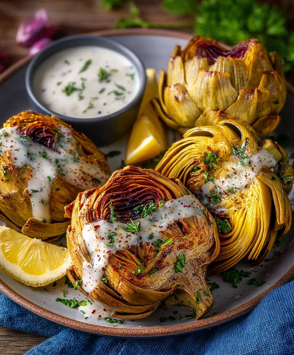 Air Fryer Artichokes