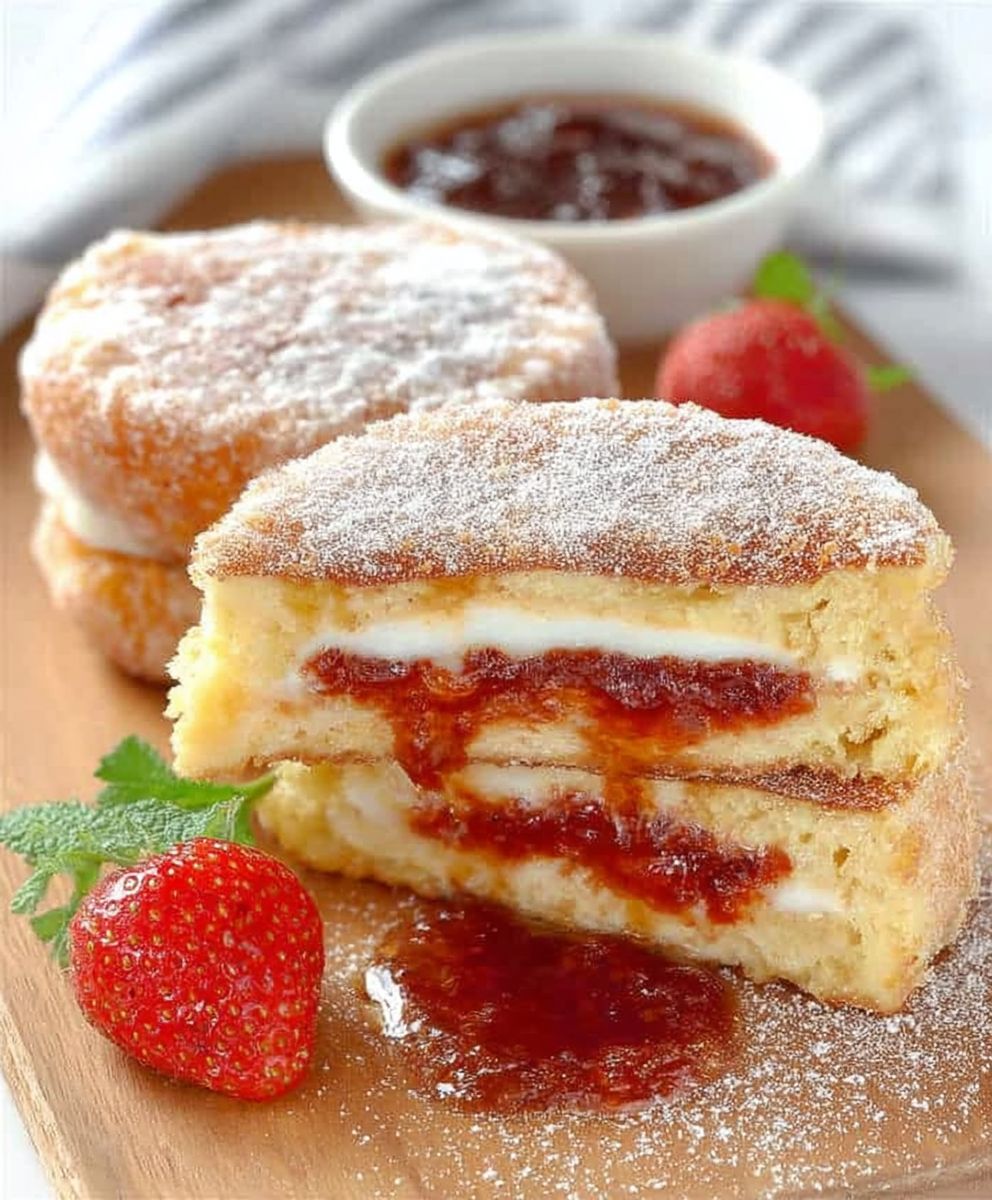 Jam Jelly Doughnut Toast