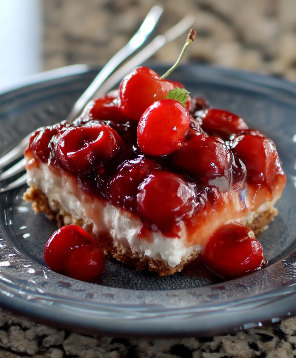 Cherry Pretzel Dessert