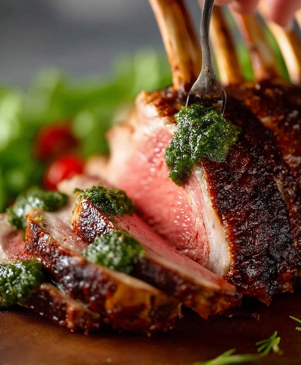 Rosemary Garlic Rack Lamb