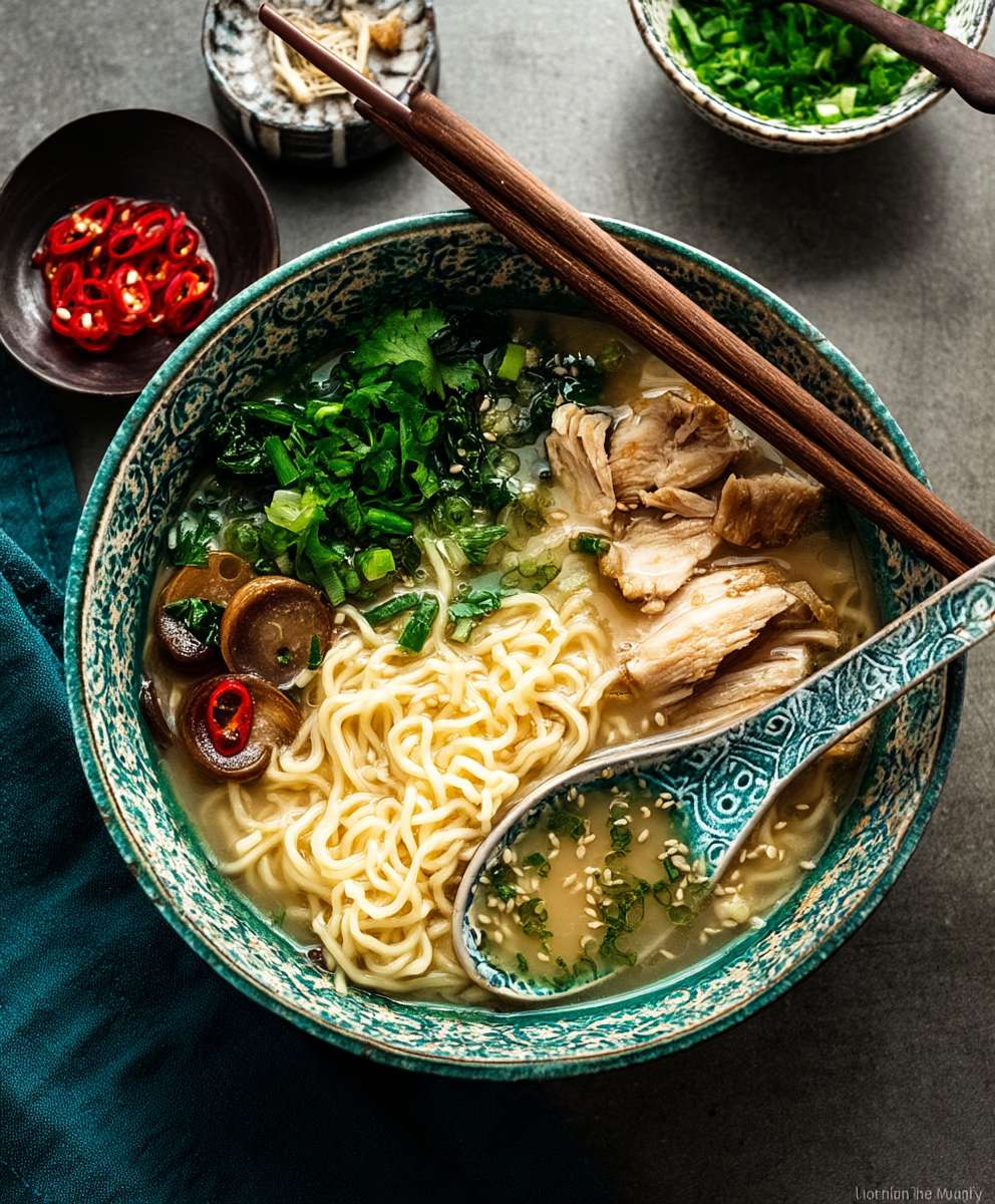 Miso Coconut Chicken Ramen