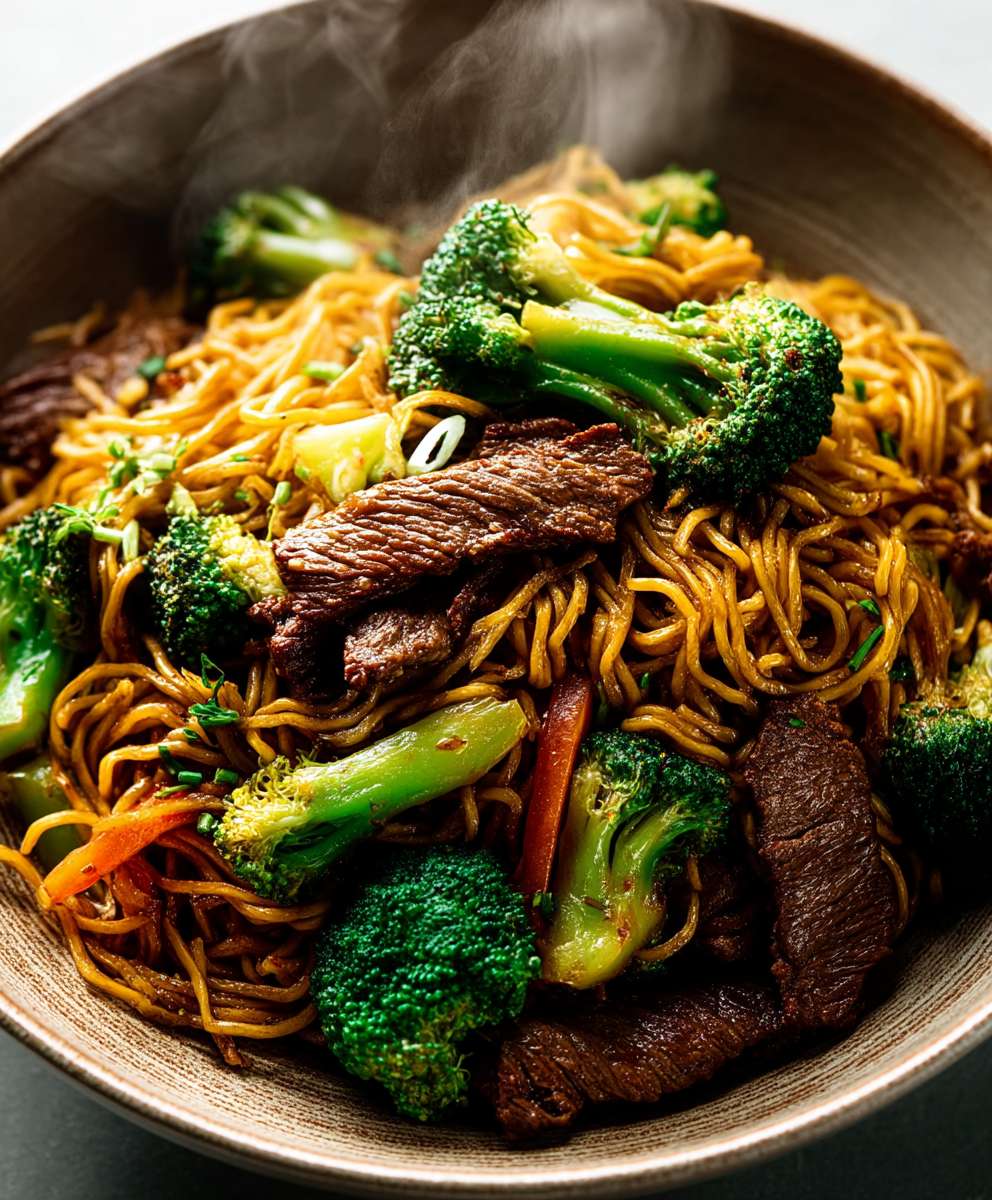 Beef Broccoli Chow Mein