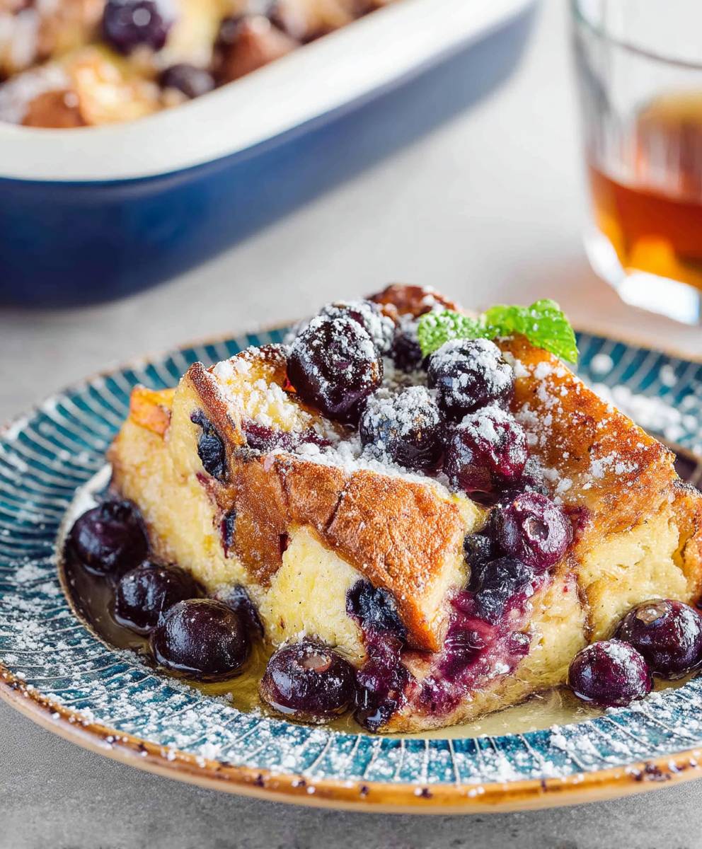 Blueberry French Toast Casserole