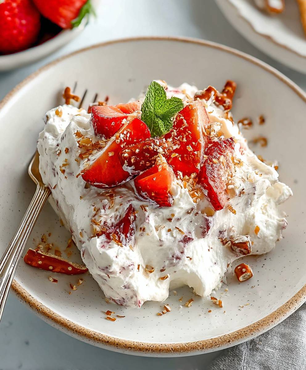 Strawberry Pretzel Fluff