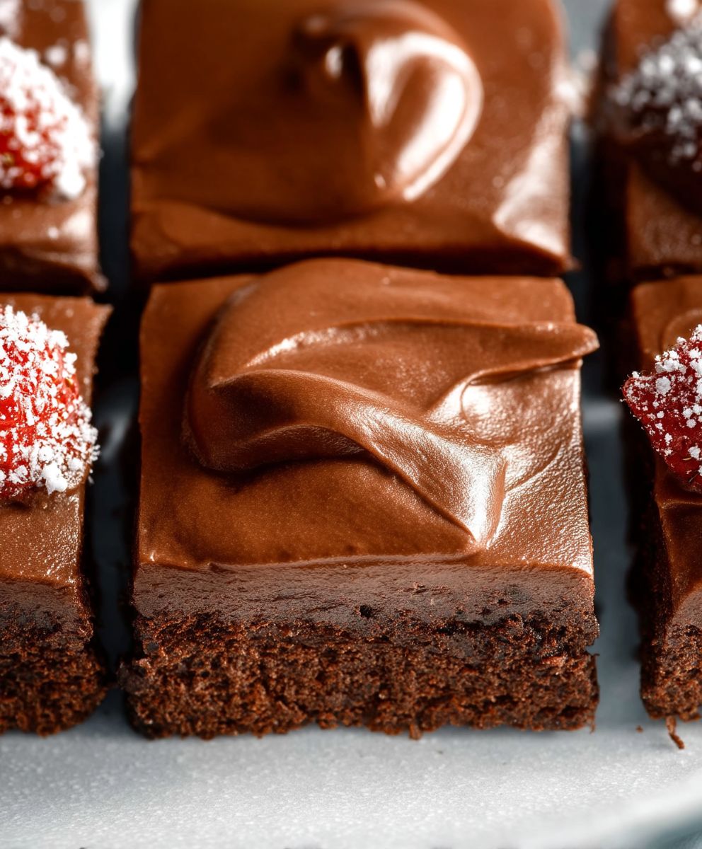 Frosted brownies