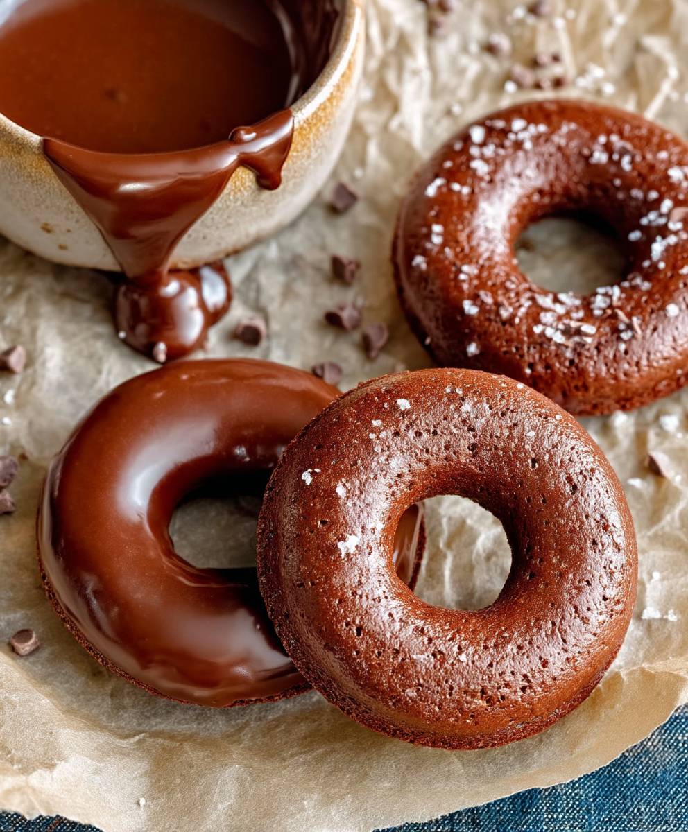 Chocolate Buttermilk Baked Donuts