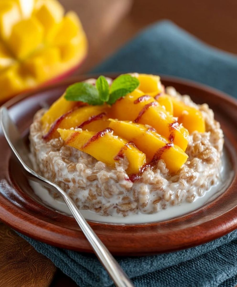 Coconut Mango Breakfast Farro