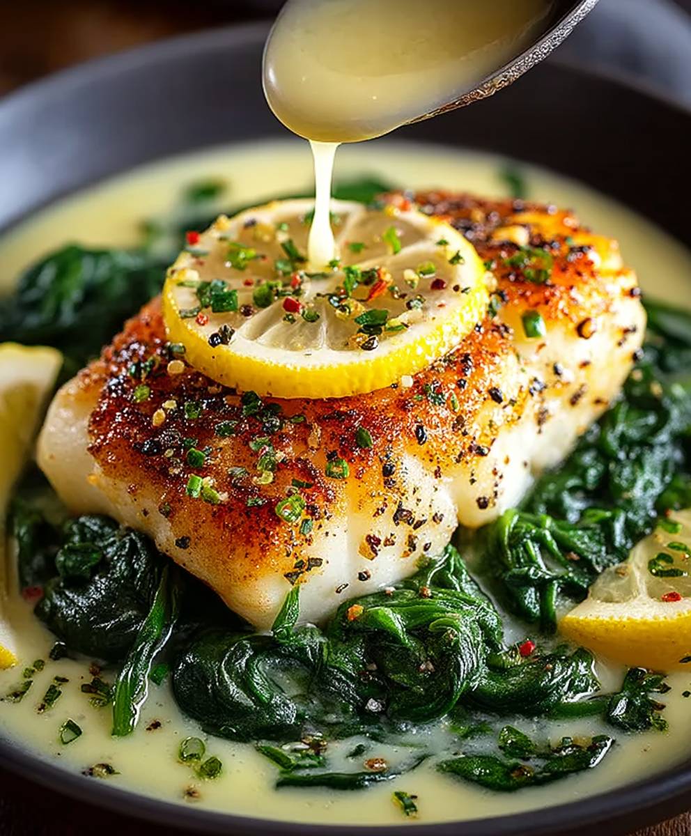 Lemon Garlic Sea Bass