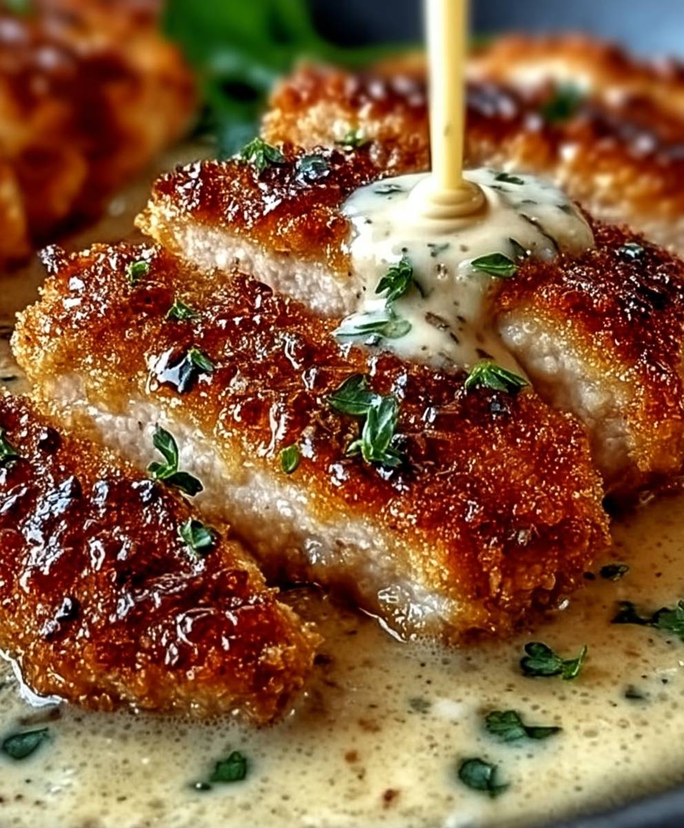 Parmesan Chicken Garlic Cream Sauce