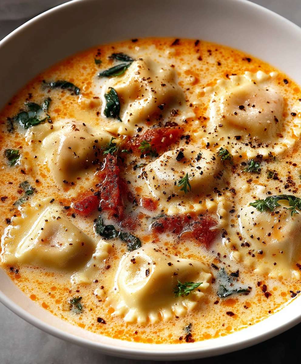 Tuscan Ravioli Soup