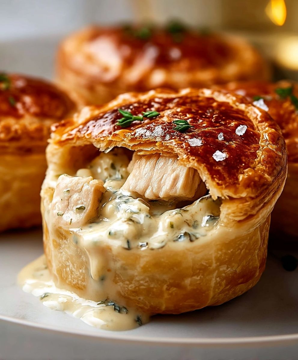 Creamy Chicken Pot Pies