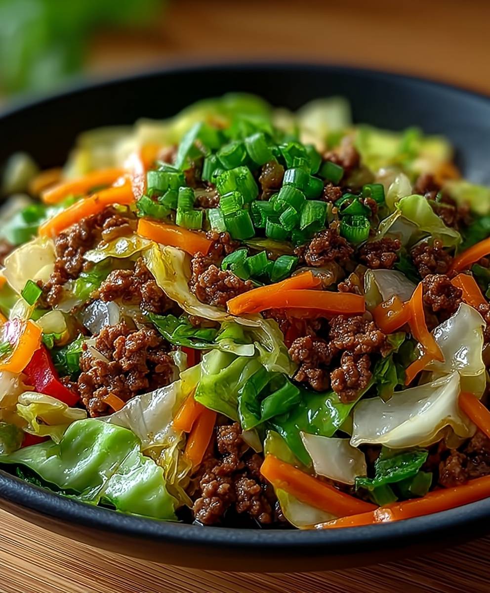 Chinese ground beef stir fry