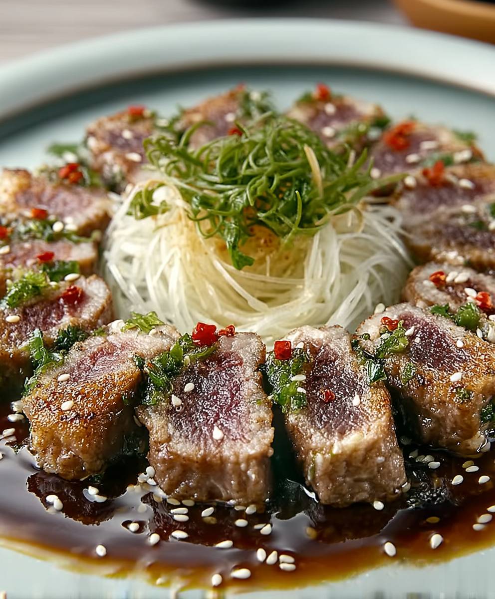 Enoki beef rolls