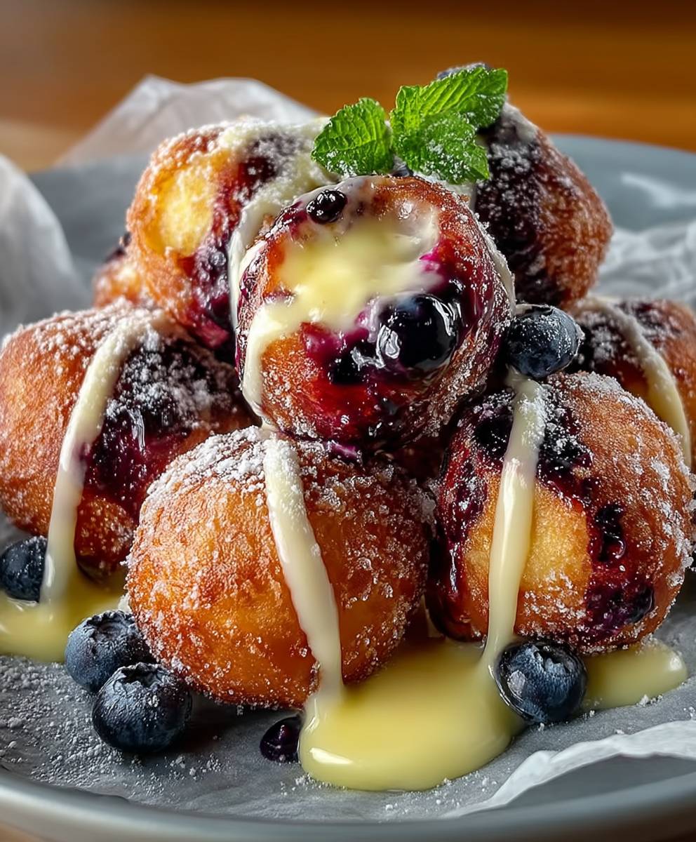 Blueberry Lemon Donut Holes