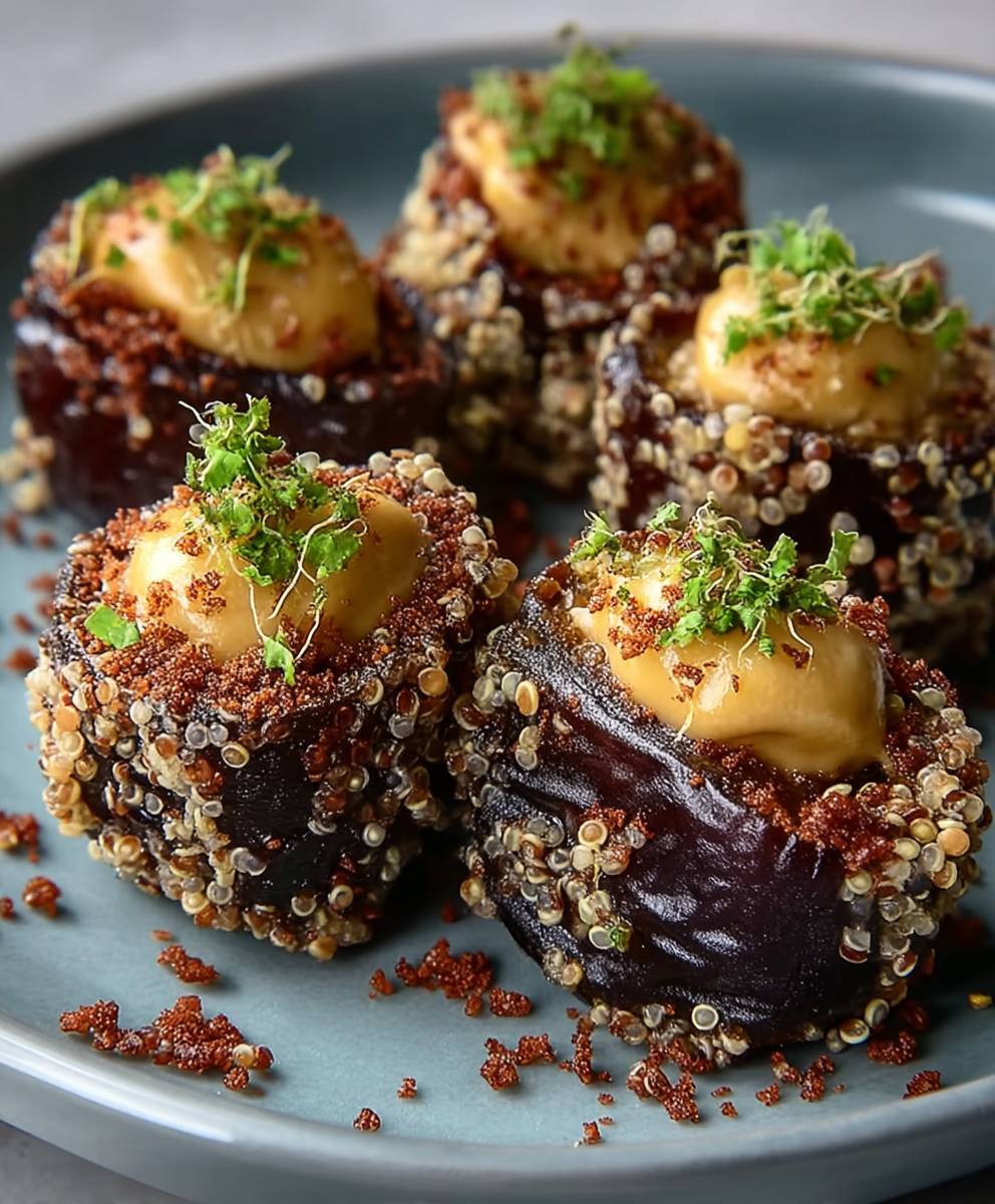 Quinoa Crunch Stuffed Dates