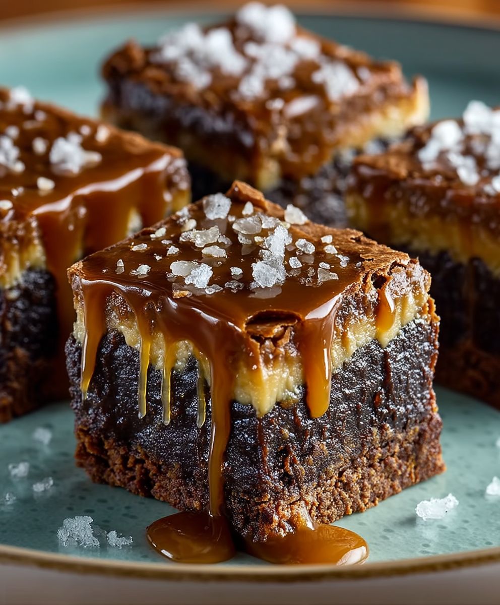 Pretzel Caramel Brownies