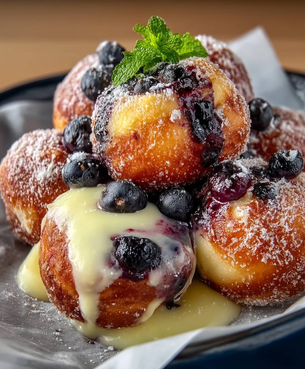 Blueberry Lemon Curd Donut