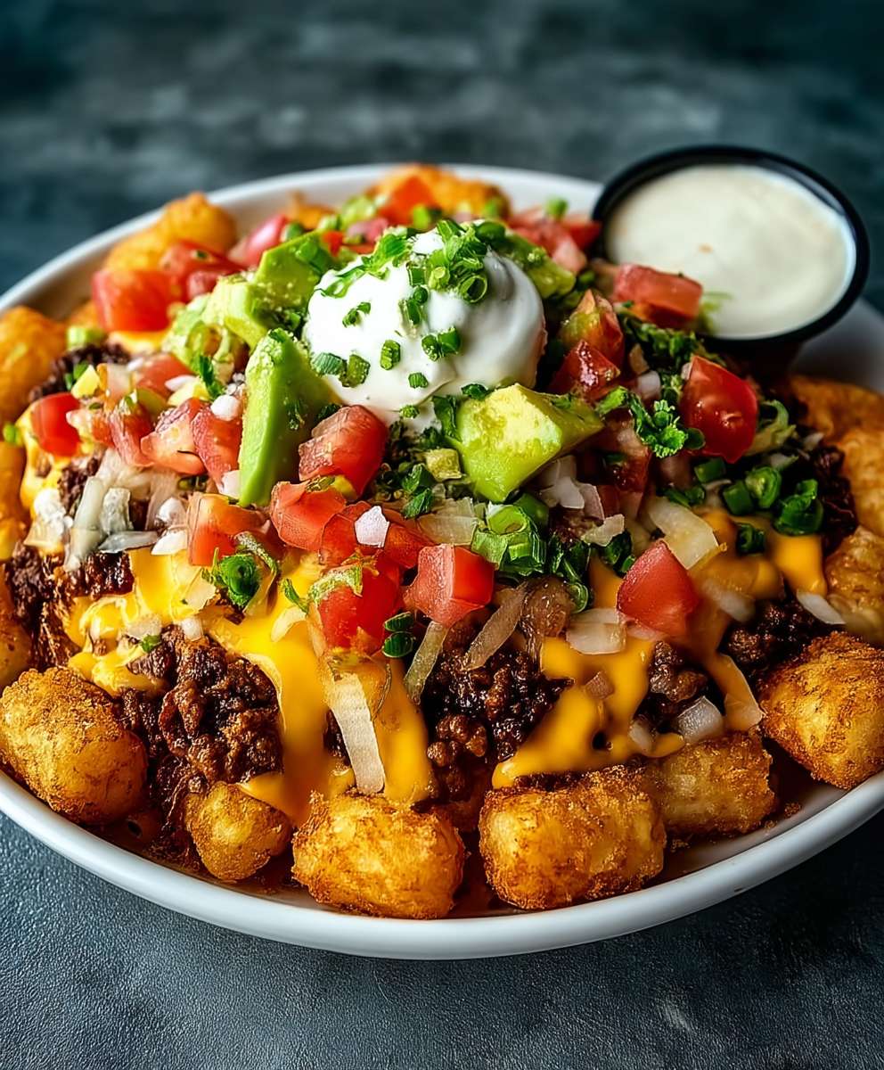 Cheeseburger Tater Tot Nachos