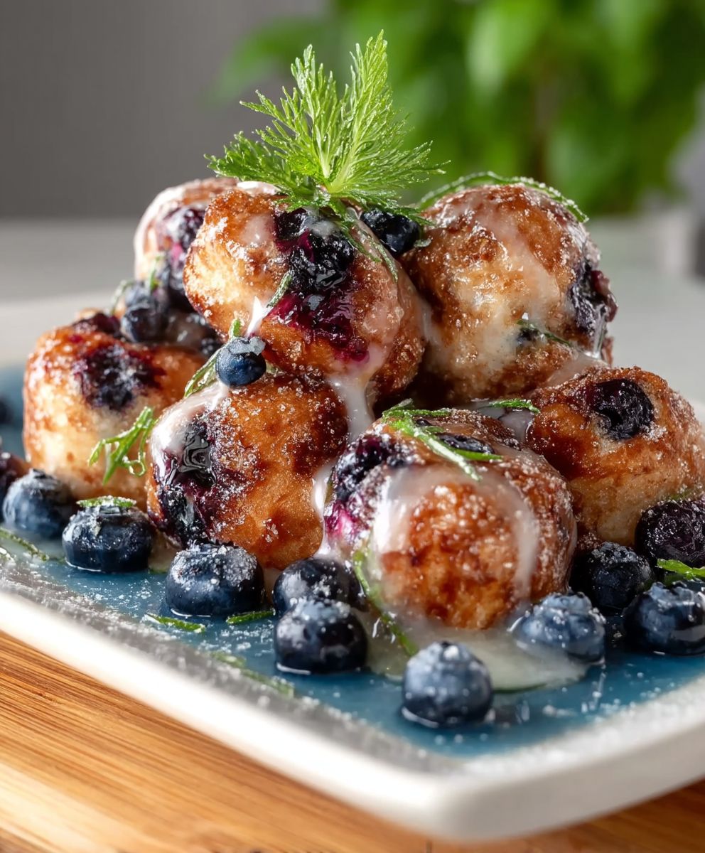 Blueberry Fritter Bites
