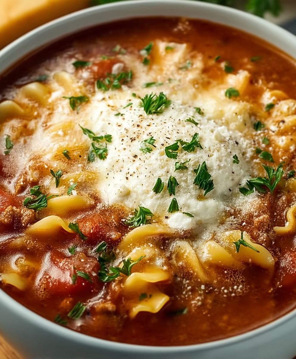 Slow Cooker Lasagna Soup