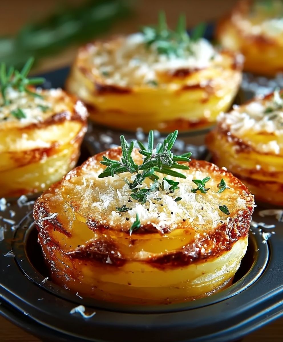 Parmesan Potato Stacks
