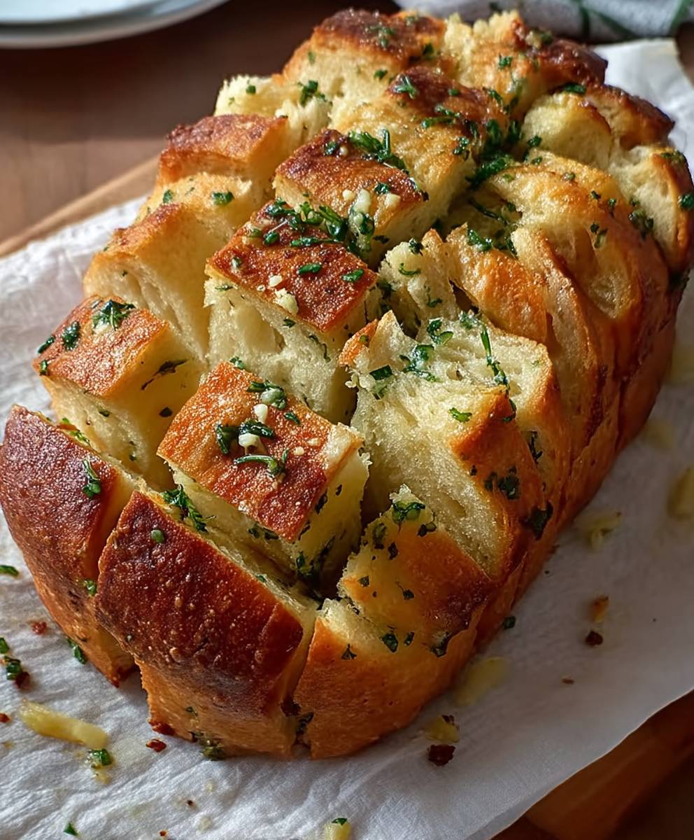 Garlic Herb Sourdough Bread