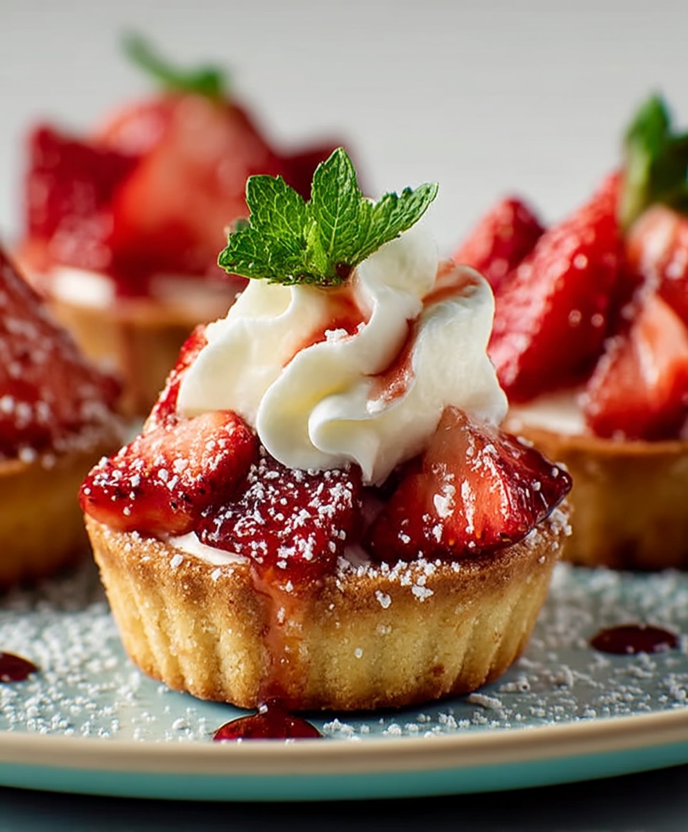Strawberry Shortcake Cookie Cups
