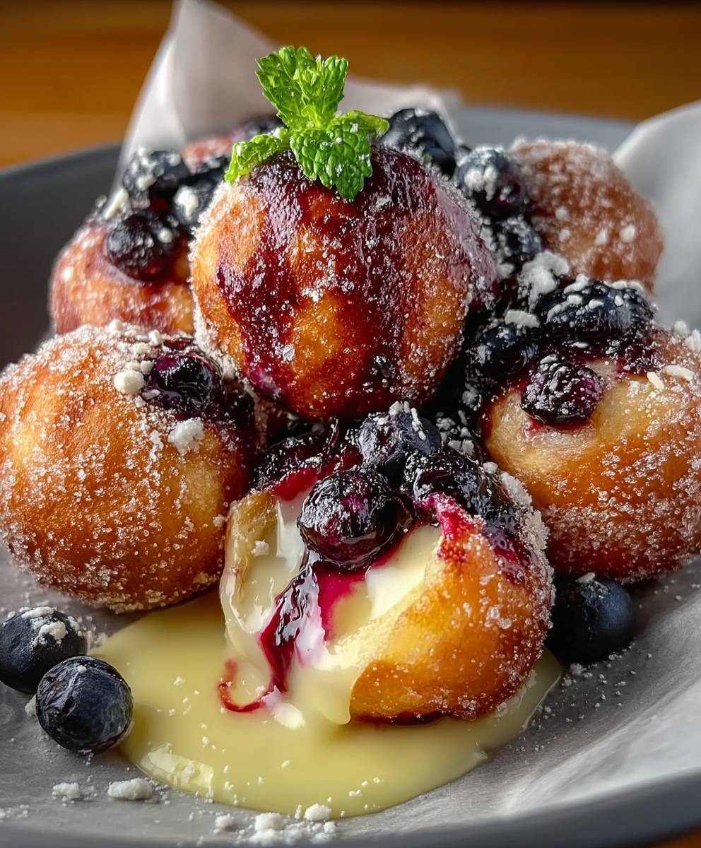 Blueberry Lemon Donut Holes