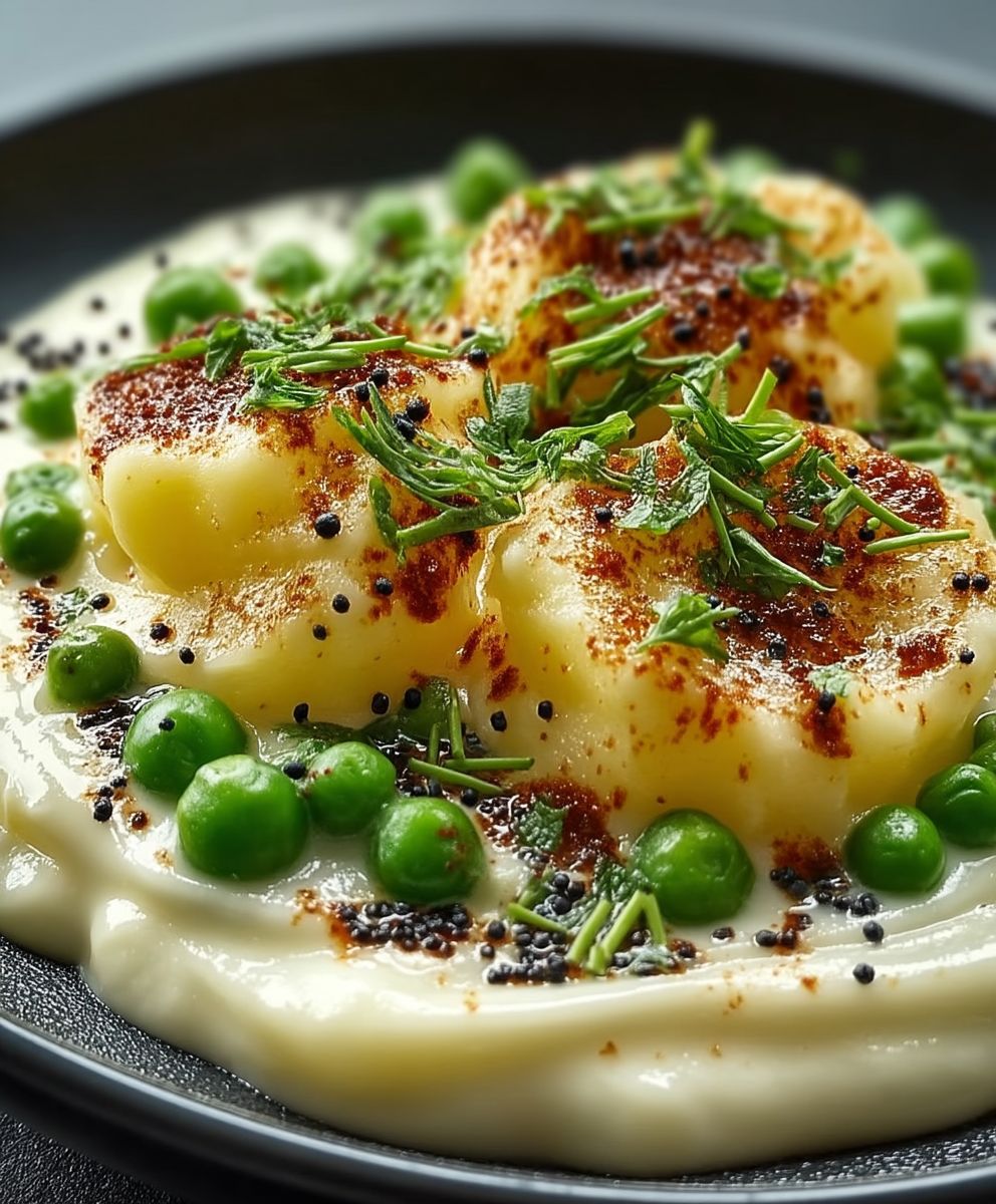 Creamed Potatoes Peas