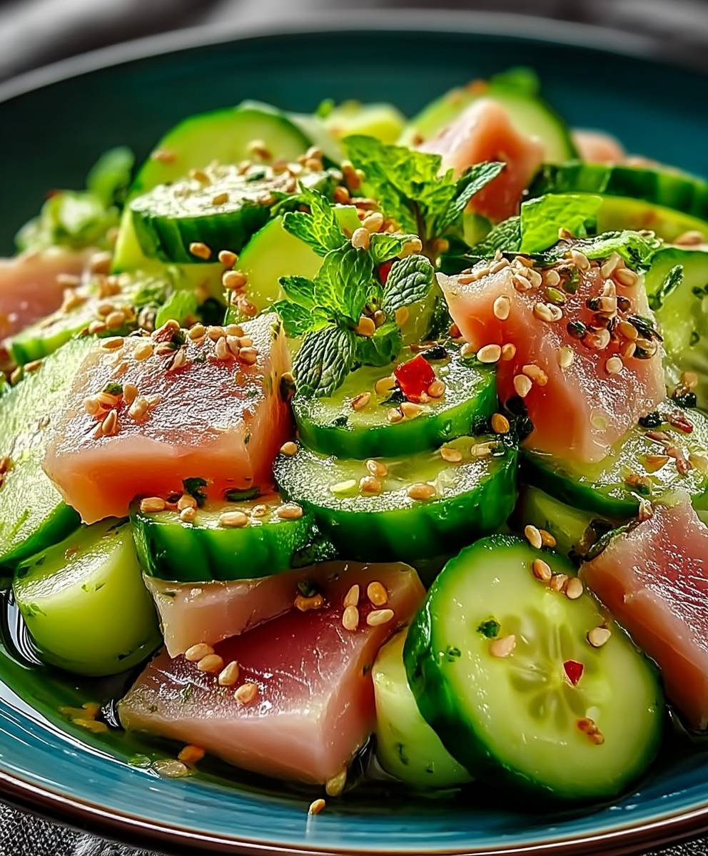 Avocado tuna salad