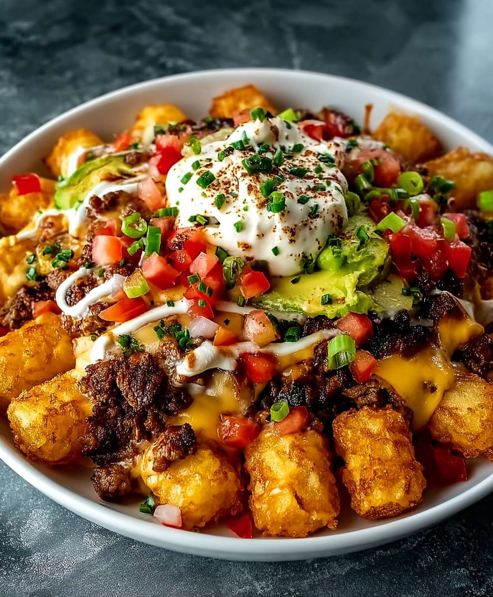 Cheeseburger Tater Tot Nachos