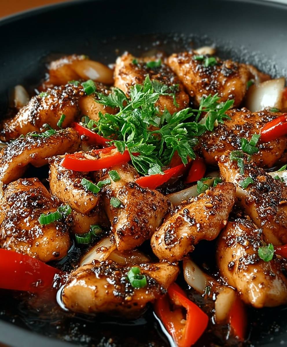 Black pepper chicken