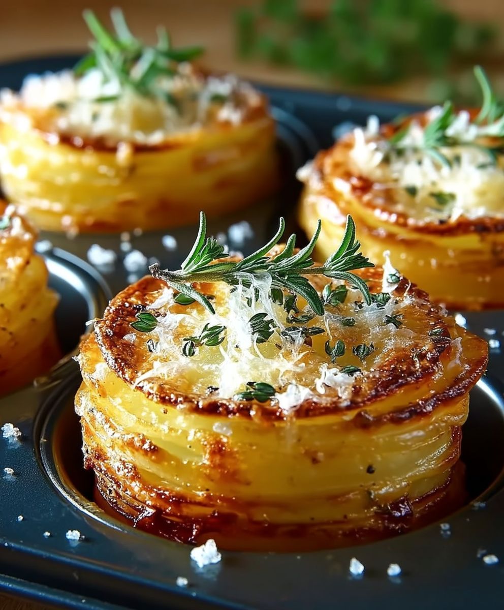 Parmesan Potato Stacks