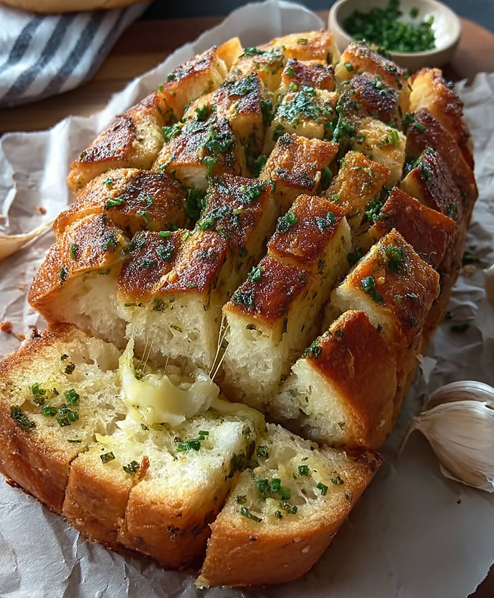 Garlic Herb Sourdough Bread