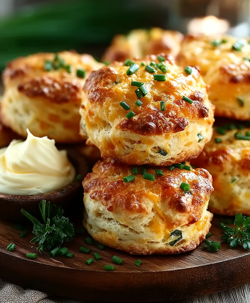 Cheddar Chive Savory Scones