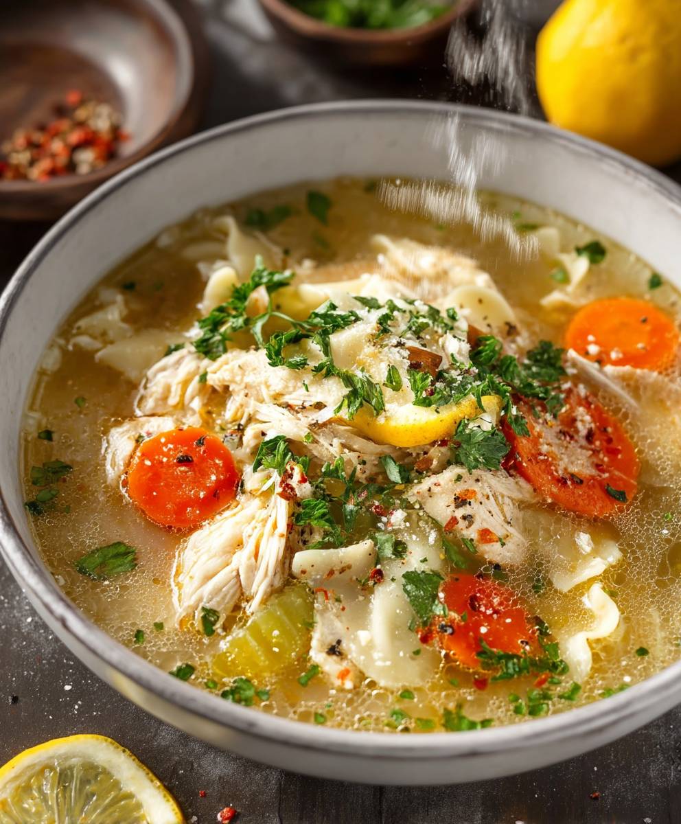 Keto Chicken Noodle Soup