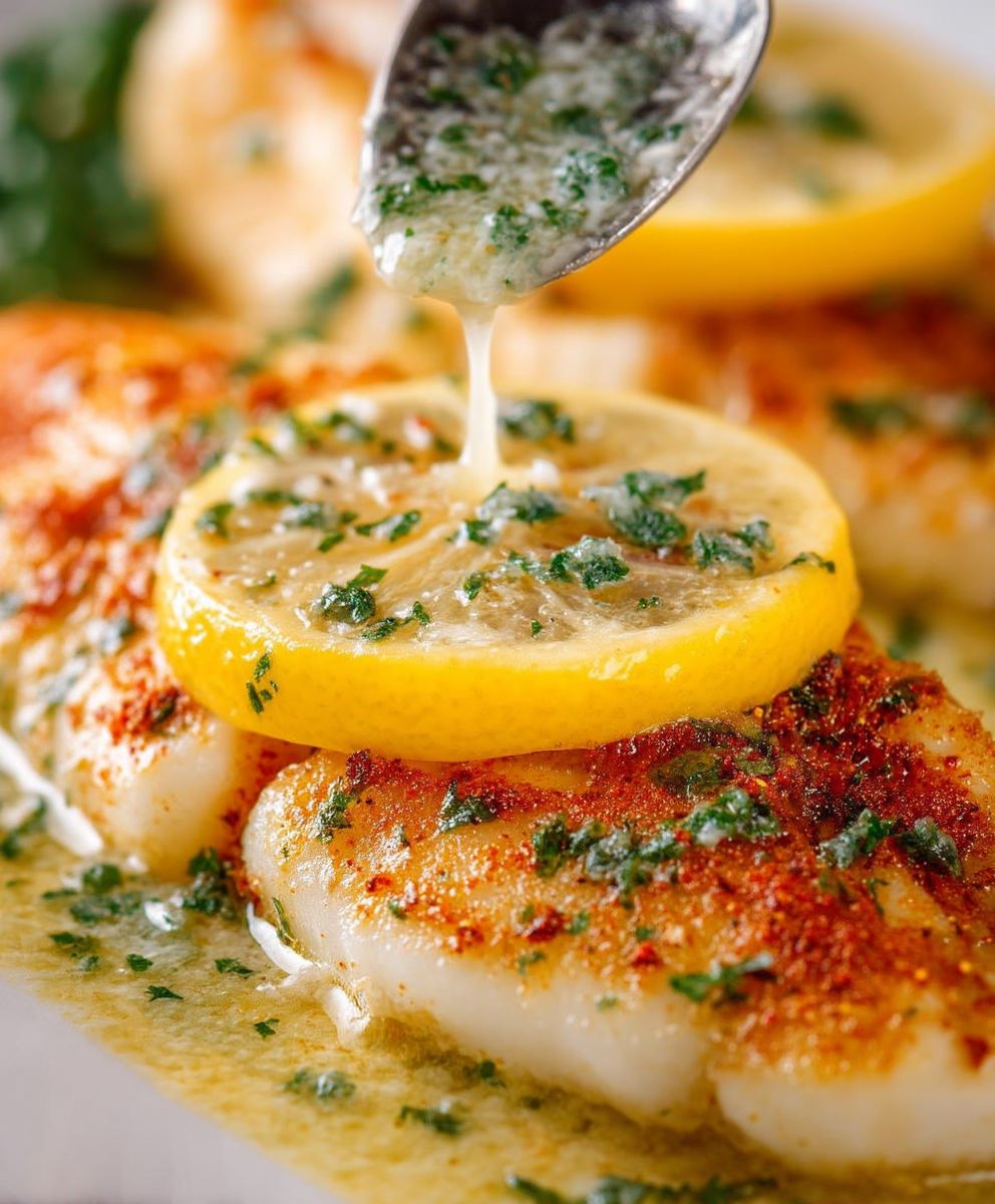 Baked Fish Lemon Garlic