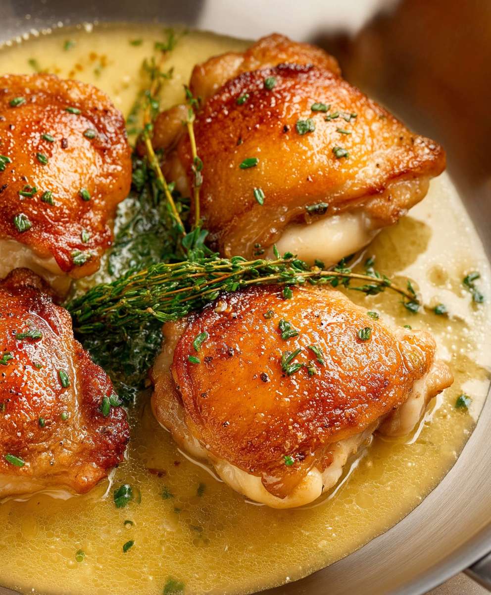 Pan Seared Chicken Thighs