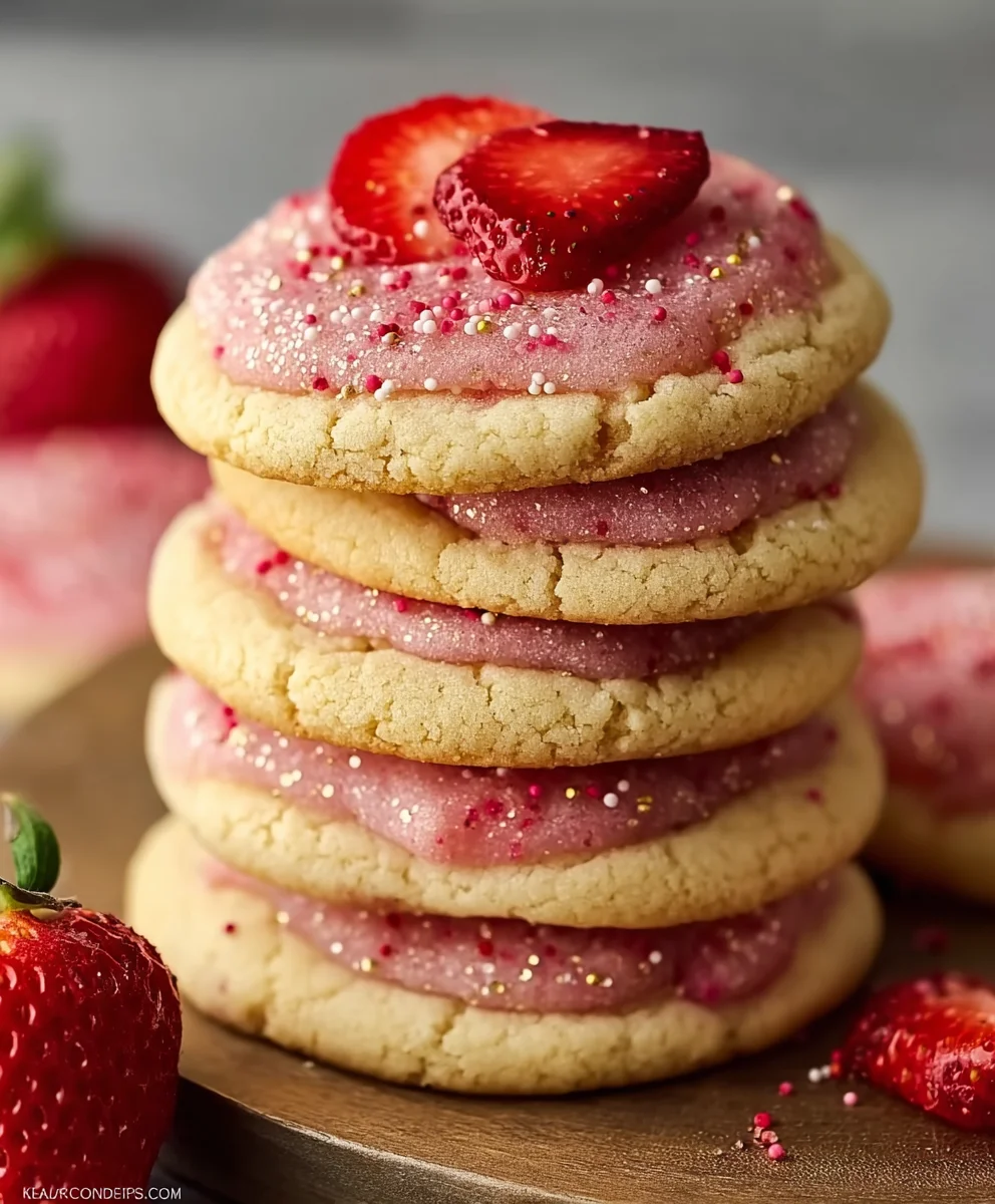 Double Strawberry Sugar Cookies: Bursting with Berry Flavor