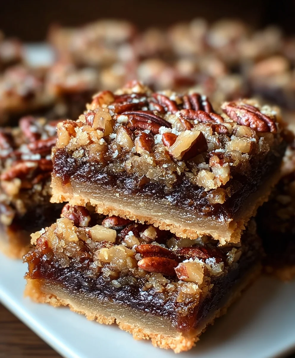 Irresistible German Chocolate Pecan Pie Bars Dessert Recipe