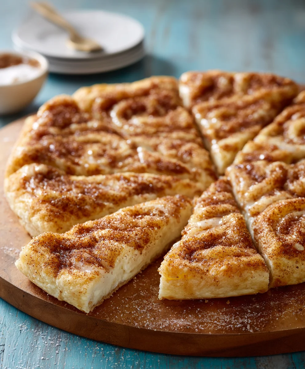 Cinnamon Sugar Crescent Roll Pizza: Simple & Sweet!