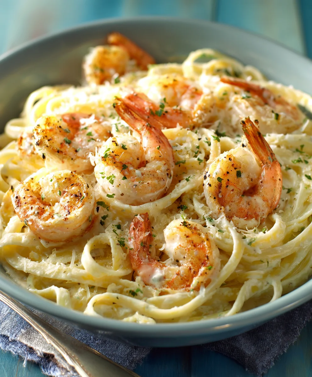 Best Creamy Shrimp Fettuccine Alfredo with Homemade Sauce