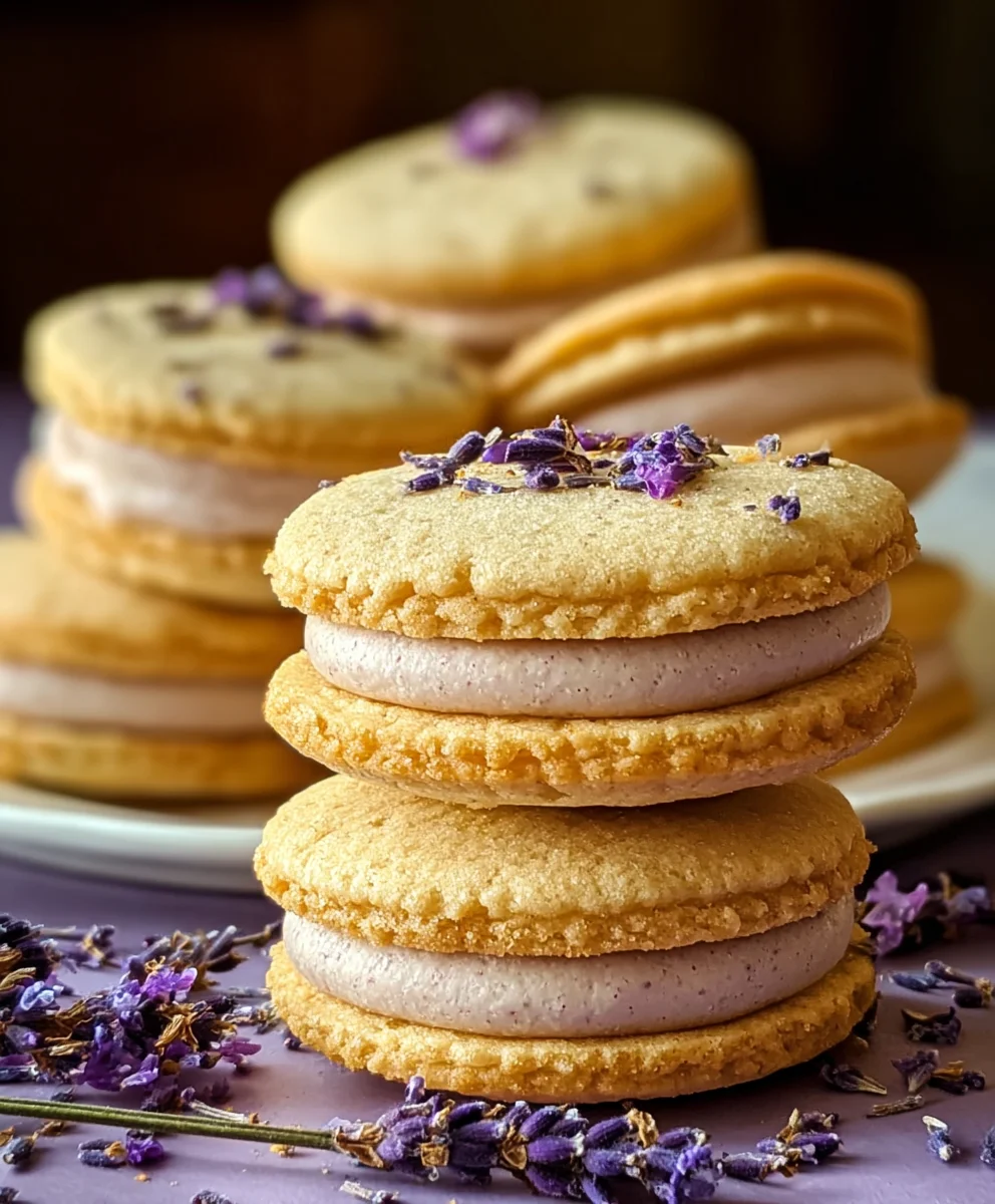 Sweet Lemon Lavender Sandwich Cookies: Aromatic Delight!