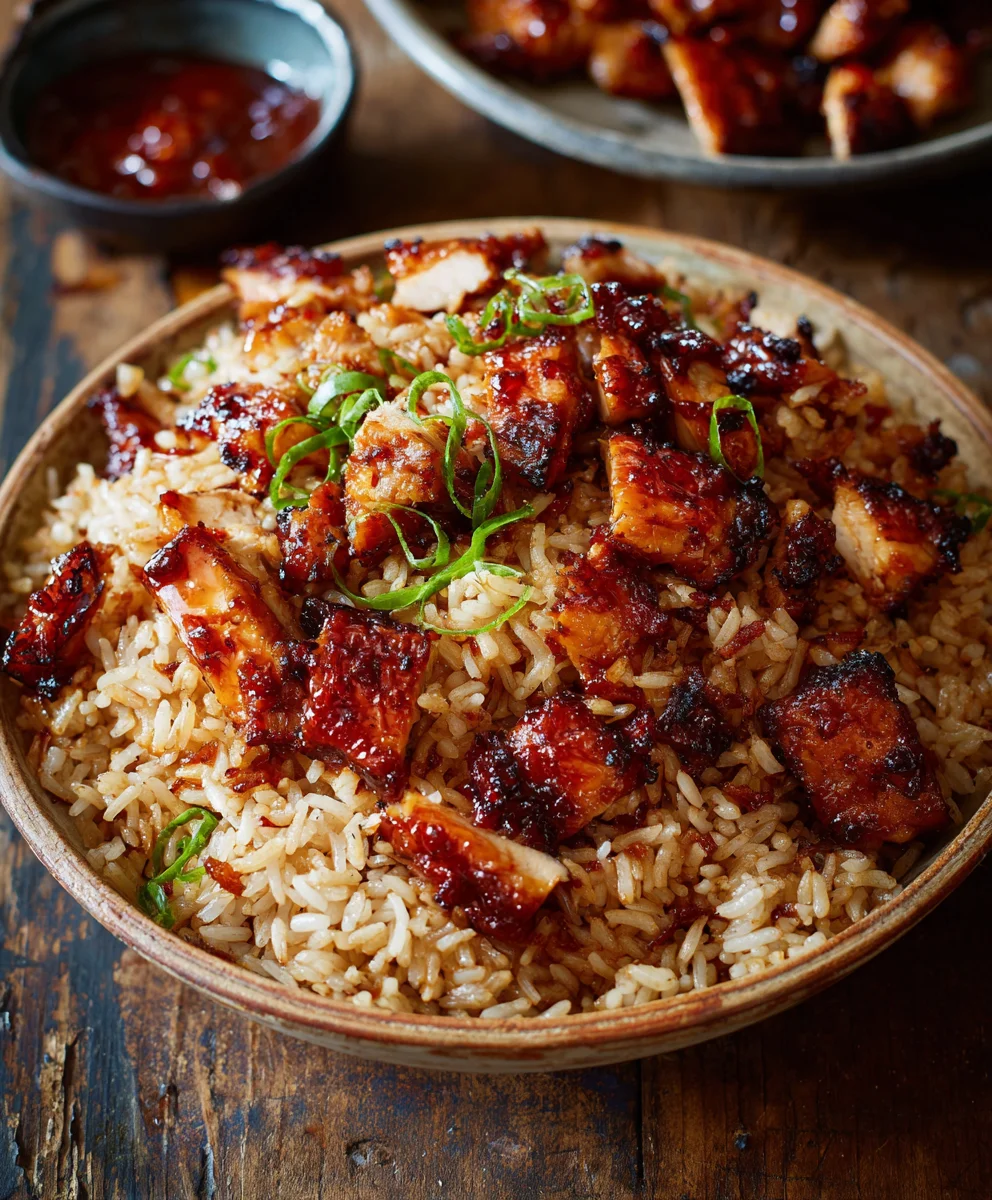 Homemade Honey BBQ Chicken Rice: Your New Family Favorite!
